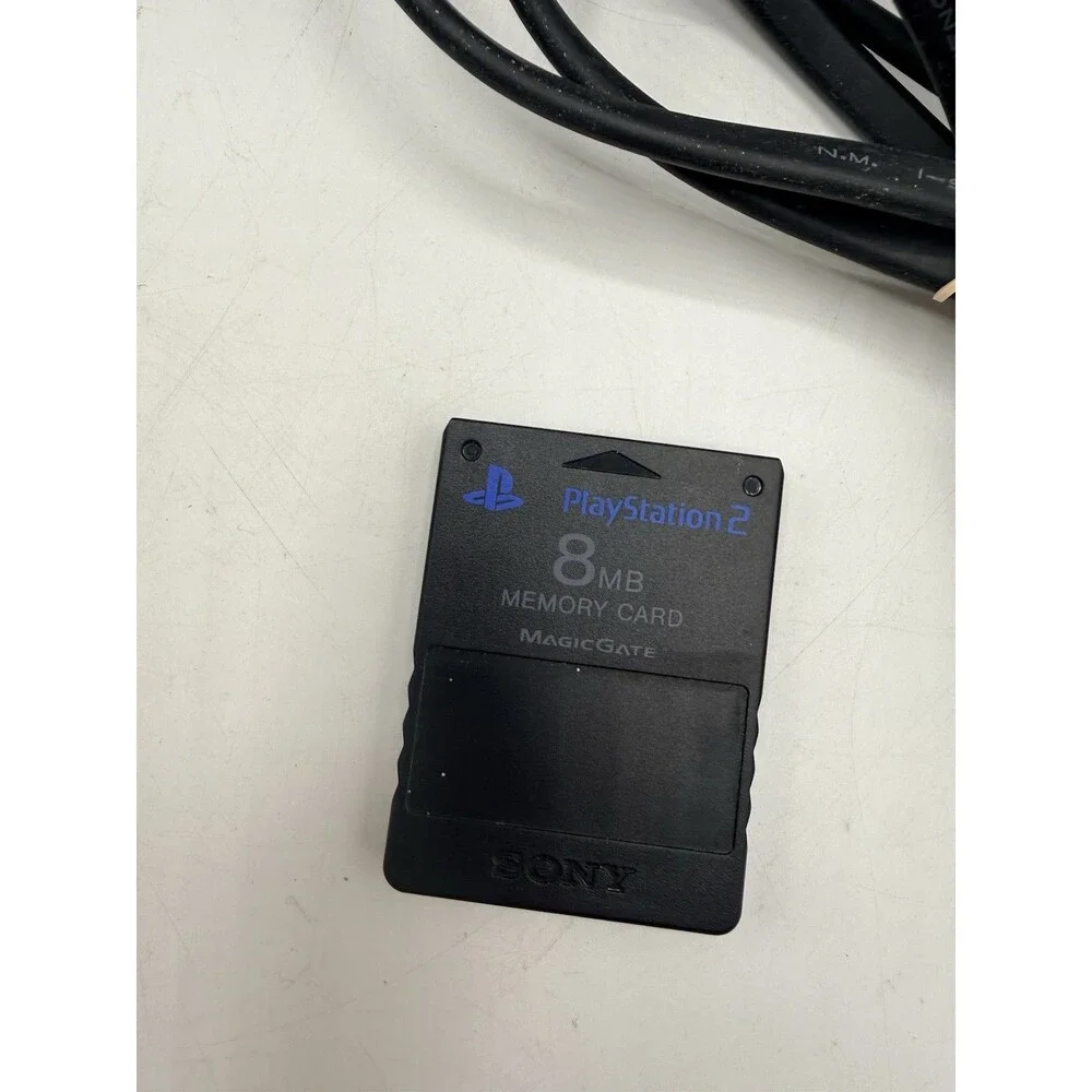 PlayStation 2 PS2 Fat Console SCPH-50001 w/ Remote Power Supply Memory & AV Cord